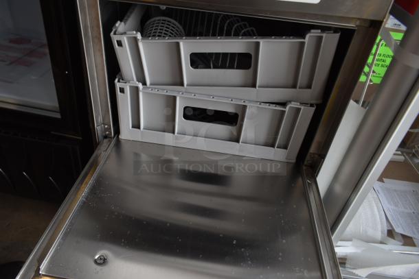 Brand new 2025 Noble 495HTGW22 stainless steel undercounter dishwasher. Scratch and dent condition. 208-240V, 1 Phase.