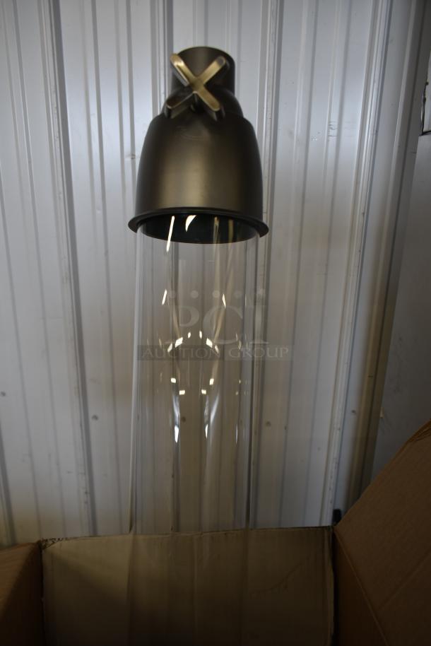 Hatco dry goods dispenser, brand new with minor scratches. Metal top, clear container, ideal for commercial use.