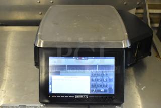 2017 Hobart HTs-7LS26 commercial scale, touchscreen display, metal body, tested and working, for portioning food. 