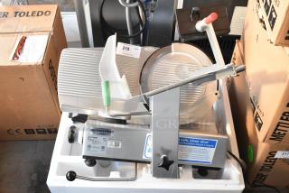2023 Bizerba GSP HD 13" Automatic Gravity Feed Meat Slicer, 120V, 1 Phase, excellent condition, illuminated, heavy-duty.