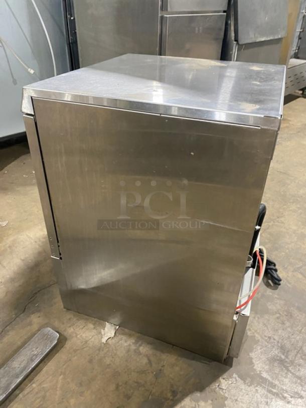 Hobart Advansys LXEC commercial stainless steel undercounter dishwasher, Energy Star certified, with peg rack, 120V, 1 phase.