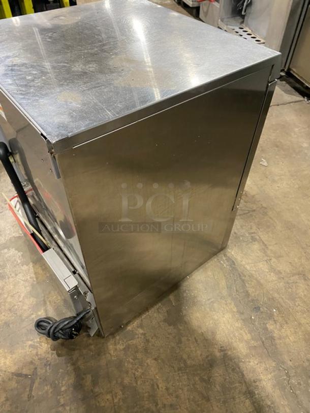 Hobart Advansys LXEC undercounter stainless steel dishwasher, Energy Star certified, with peg rack, 120V, 1 phase, SN: 231177782.