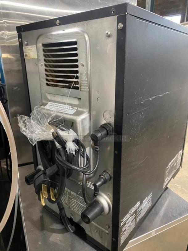 MerryChef black electric countertop rapid cook oven, 208/240V. Late model, with visible vent and power connections.