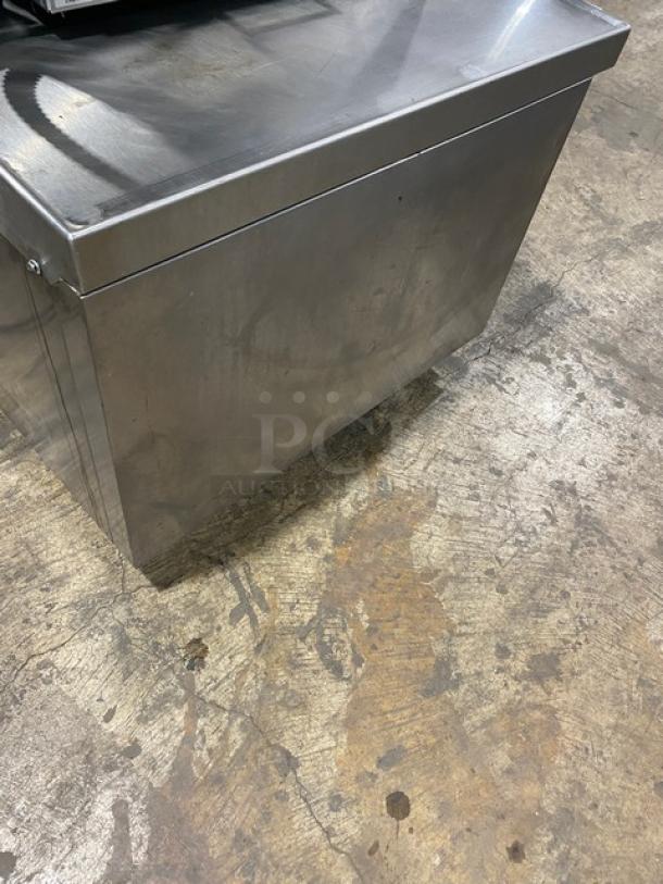 Beverage-Air 36" stainless steel chef base, model WTRCS3610003, with 2 refrigerated drawers, 115V, on casters.