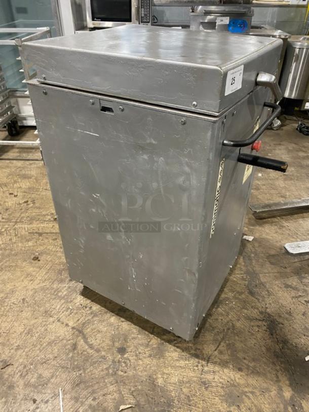 Panimatic P84S commercial dough divider on casters, electric powered, model P84-S, SN: 025S225, in used condition.