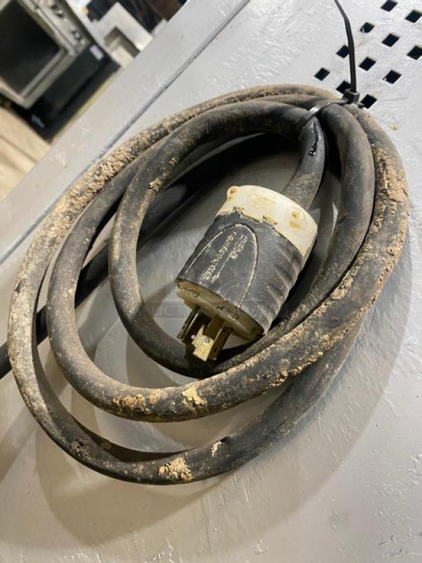 Panimatic P84S Commercial Dough Divider, electric-powered, free-standing, on casters, shows power cable in used condition.