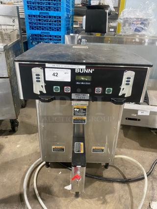 Bunn ThermoFresh DBC Series Commercial Coffee Brewer, stainless steel, dual brew option, hot water dispenser, DUALTFDBC model.
