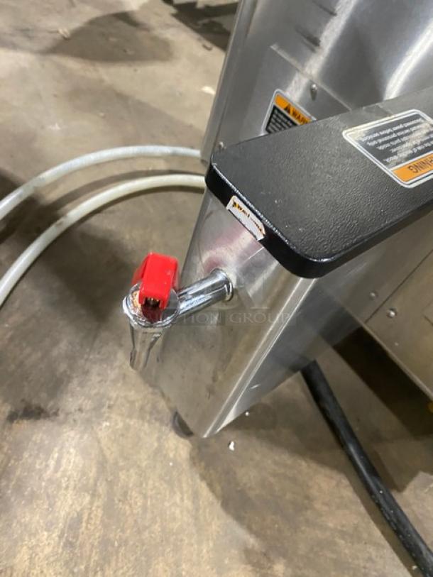 Bunn ThermoFresh DBC Series dual coffee brewer with hot water dispenser, stainless steel, digital control, Model DUALTFDBC.