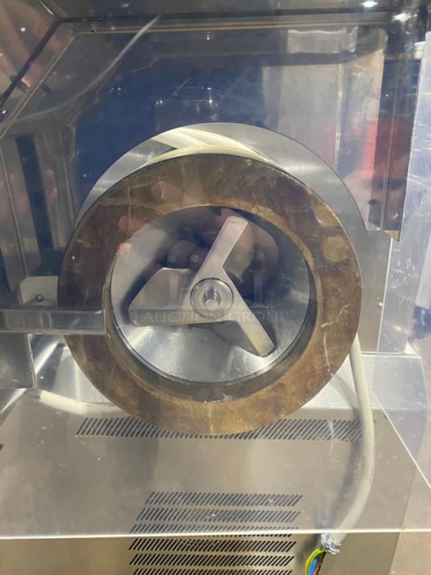 Italgi P80A pasta extruder, stainless steel, electric, 230V, 3-phase, free-standing, on legs and casters, SN: 115.