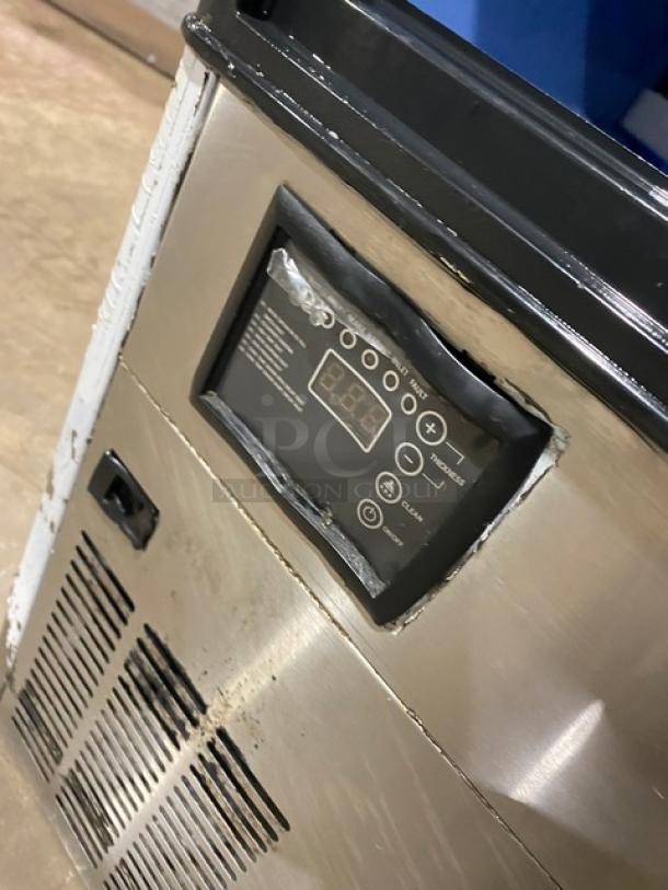 Spartan SUIM-120-HC undercounter ice maker, stainless steel, electric, digital control panel, air-cooled, used.