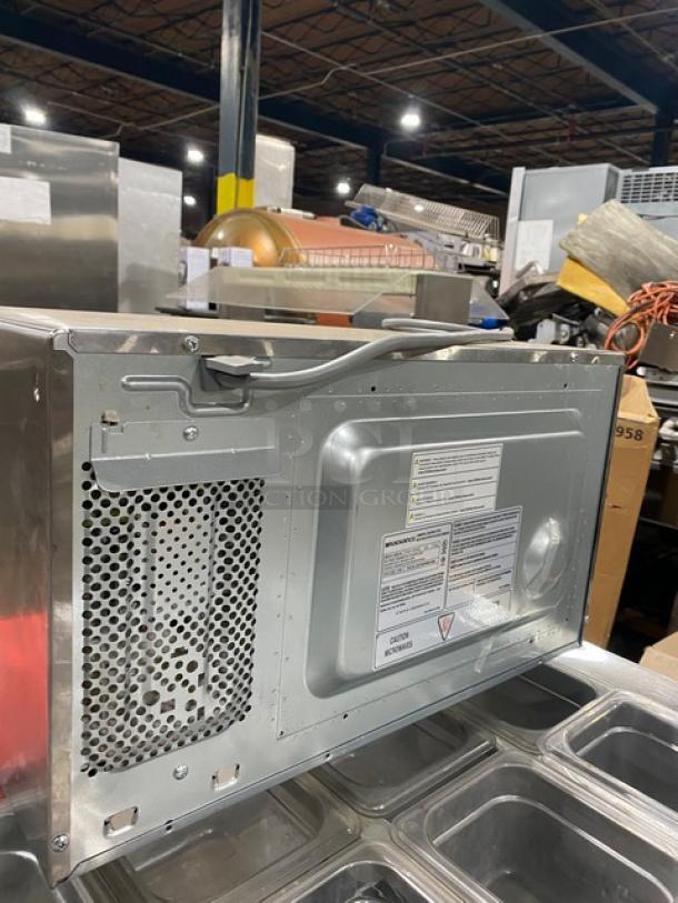 Turbo Air Radiance Series stainless steel commercial microwave, model TMW1100NE, programmable digital control, 120V.