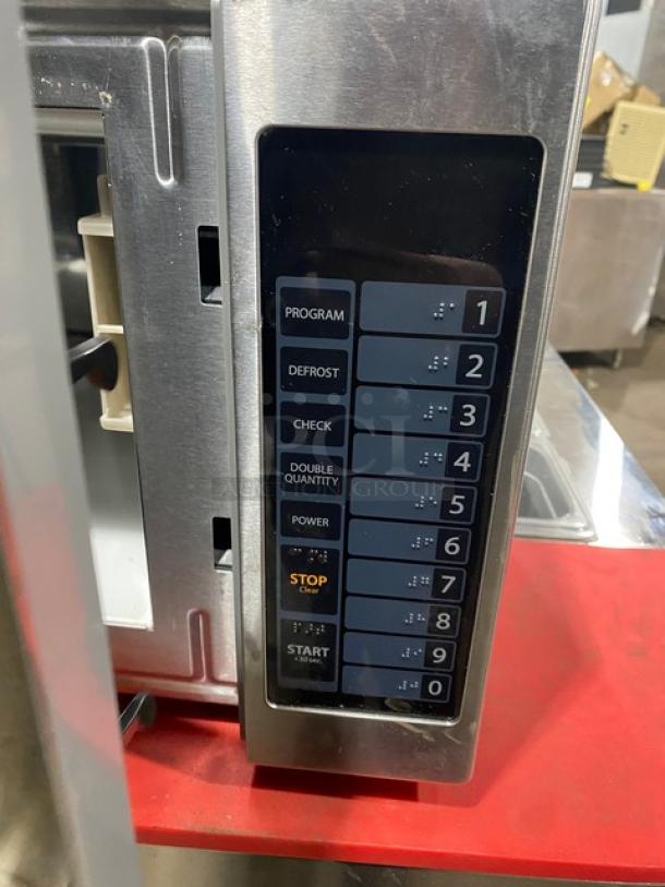 Turbo Air Radiance Series countertop microwave, Model TMW1100NE, stainless steel, programmable digital controls, 120V.