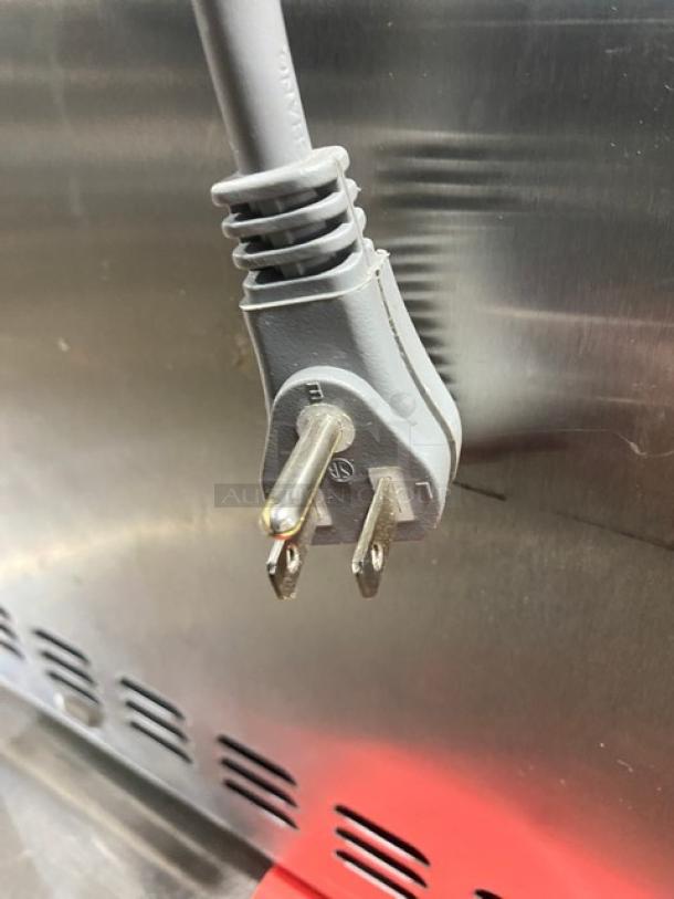 Turbo Air Radiance Series commercial microwave, model TMW-1100NE, stainless steel, with programmable digital controls, 120V plug.