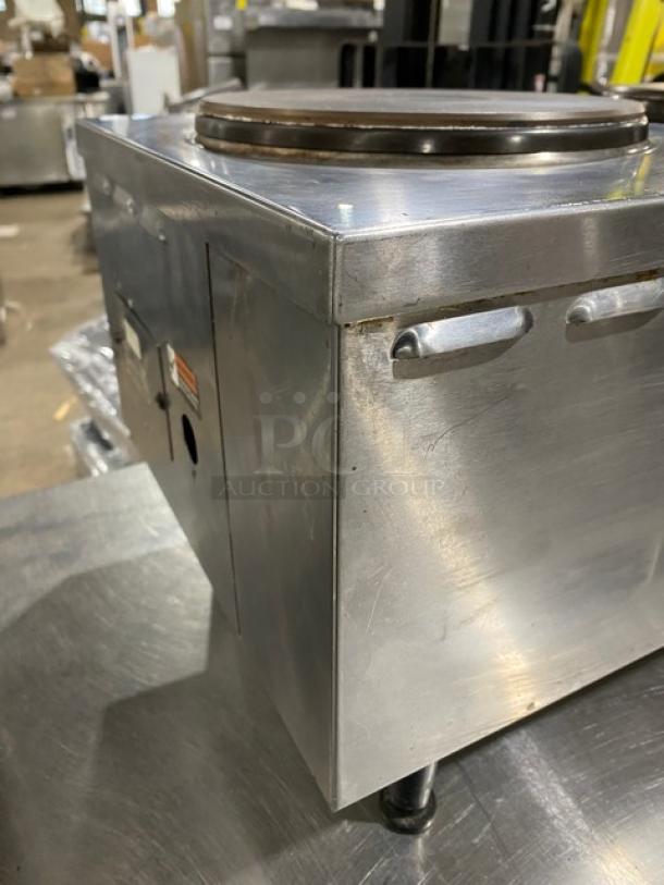 Cecilware commercial stainless steel electric dual burner hot plate on legs. Features durable construction and compact design.