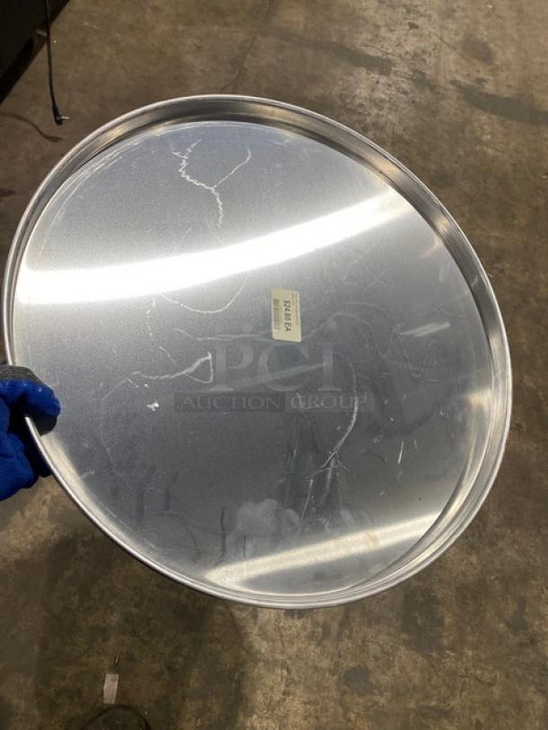 NEW American Metalcraft HA4020 20” round aluminum pizza pan, heavy weight, 1” deep, straight-sided, pristine condition.