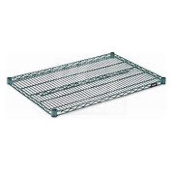 Alt text: Advance Tabco Green Metro Shelf, 36x24 inches, new condition, wire design for durability and versatility.