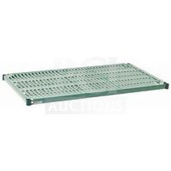 One NEW Advance Tabco Green Metro Shelf, 48x24, sturdy metal construction, ideal for versatile storage solutions.