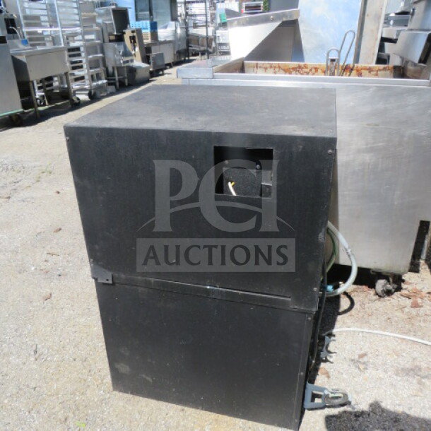 Alt text: One Micro Matic Glycol Chiller, model MMPP4302. Black exterior, 115 Volt, dimensions 20x18x30. Working condition.