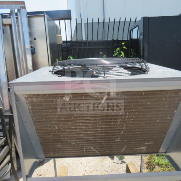 Scotsman Ice Maker with Remote, Model C1848MR-32E, 208-230V, 1 Phase, 48.5x24x29 in., used condition, working when removed.