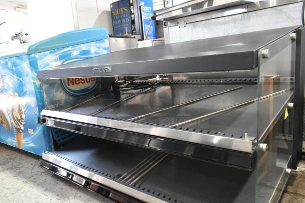 BRAND NEW ServIt OAM-138D 48" slanted 2-shelf countertop heated display merchandiser, scratch and dent, model 423OAM138D.