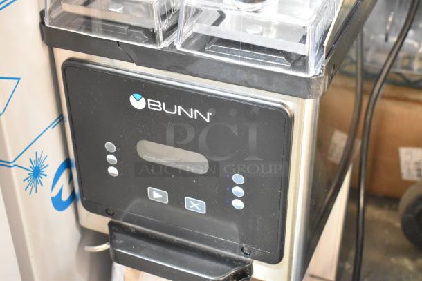 BRAND NEW SCRATCH AND DENT 2025 Bunn MHG Coffee Grinder, stainless steel, removable hoppers, 120V, 1 Phase.