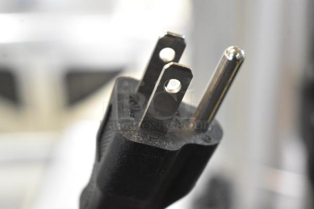 Close-up of a power plug for the Avantco 177WB19L water boiler, showing its electrical connectors.