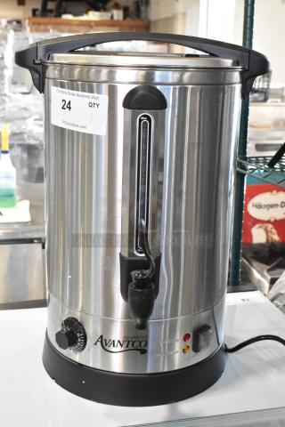 Brand new Avantco 177WB19L 5-gallon water boiler. Stainless steel, scratch and dent. 120V, 1 phase. Max 128 cups.