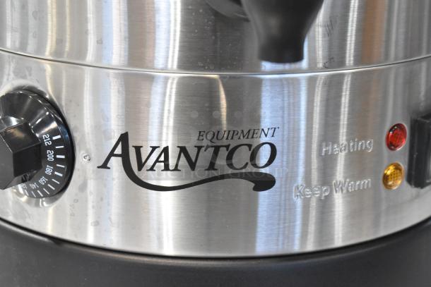 Brand new Avantco 177WB19L 5-gallon water boiler, 120V, with heating and keep warm indicators, scratch and dent condition.