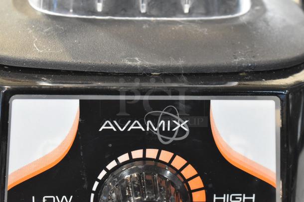 Brand new AvaMix 928BX2000T commercial blender, toggle control panel, black, minor scratches. 64 oz. Tritan™ container.