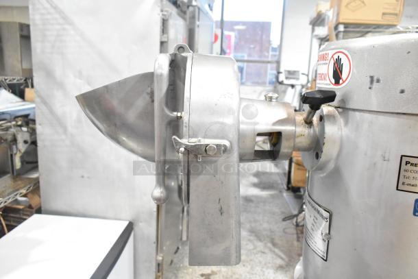 2021 Precision HD-60 Metal Commercial Dough Mixer. Includes pelican head, mixing bowl, dough hook, and bowl dolly.