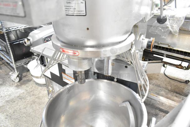 2021 Precision HD-60 60-quart planetary dough mixer, includes Pelican Head, mixing bowl, dough hook, and bowl dolly.