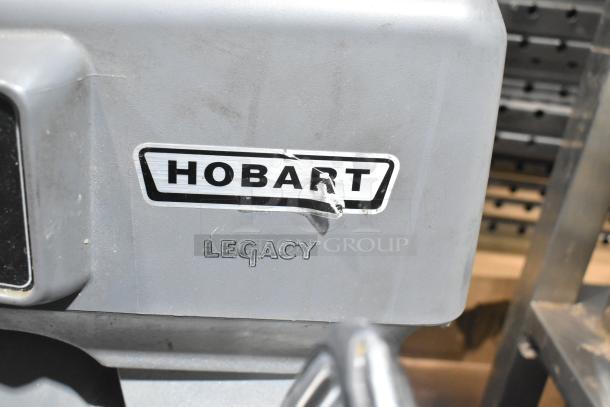 Hobart Legacy HL200 commercial countertop 20-quart dough mixer with mixing bowl, dough hook, 100-120V, 1 phase.