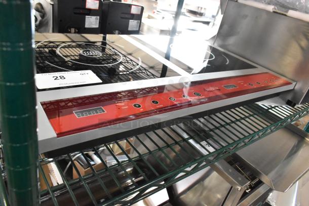 Brand new 2025 Avantco 177IC18DB stainless steel double countertop induction range, 2 burners, 120V, scratch and dent.