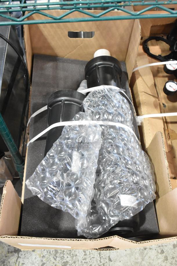 BRAND NEW Everpure EV9328-06 High Flow CSR Triple-MC2 Water Filtration System in original packaging with some scratches and dents visible.