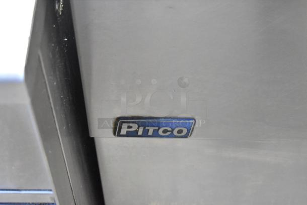 2018 Pitco Frialator SG14 stainless steel commercial fryer with visible Pitco logo on side.