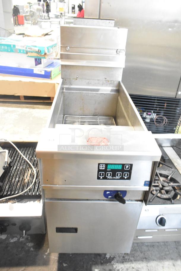 2023 Pitco Frialator SSPG14 stainless steel pasta cooker, commercial single bay, natural gas, 60,000 BTU, digital control.