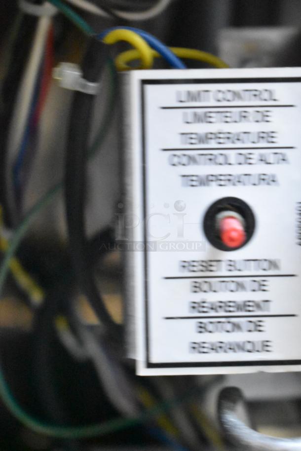 2023 Pitco Frialator SSPG14 60,000 BTU stainless steel pasta cooker, visible limit control reset button.