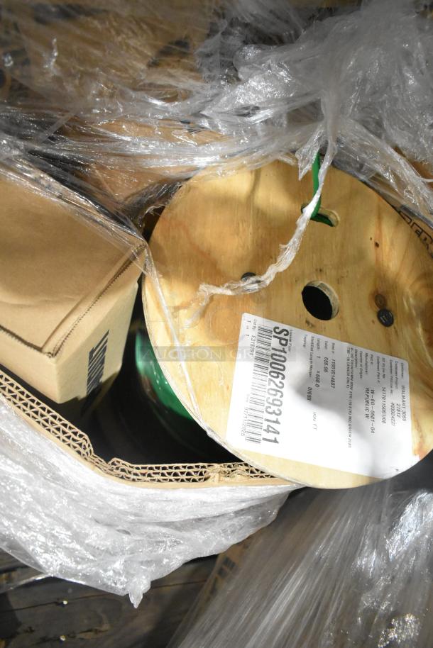 18 brand new boxes featuring Panduit Netkey NK5EPC3Y patch cords, NK4FWHY faceplates. Packaging intact, label visible.