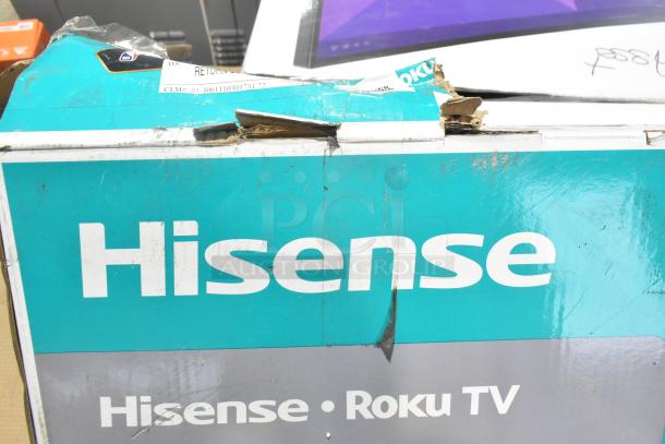 IN ORIGINAL BOX! Hisense 40H4030F4 40" Smart TV, visible label with model, slight box wear, buyer pickup required.