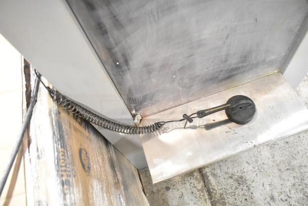 Hero S2700 Mega-Mix 5 Gallon Vibrational Shaker, metallic finish, used condition, with visible markings and coiled cord.