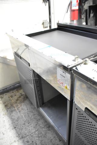 2023 ISA Tavola Fredda stainless steel commercial prep unit, 230 volts, in excellent condition with visible safety and model labels.