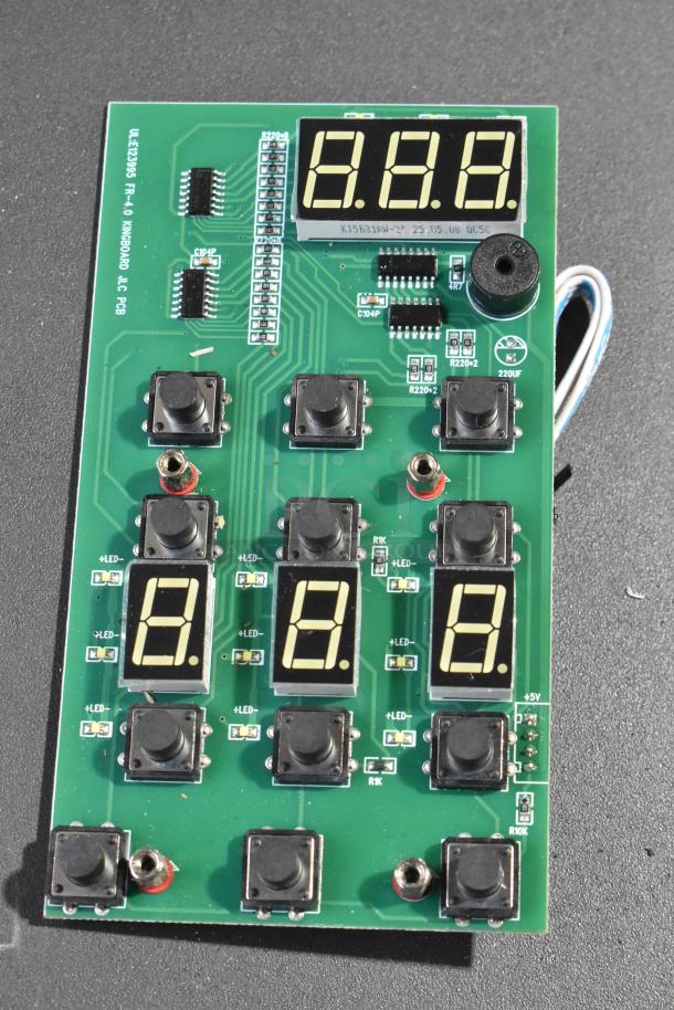 Galaxy 177PGSM353 Controller for 3 Bowl Slushy Machines, new condition, display and buttons visible, 110V.