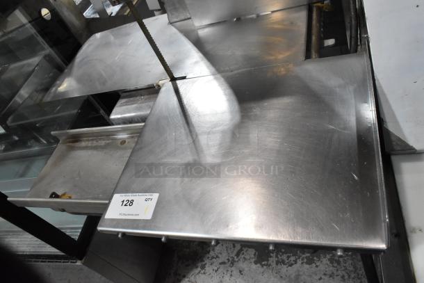 Butcher Boy B12-F metal commercial meat saw, 115 volts, 1 phase. Stainless steel, floor style, light wear, tag visible.