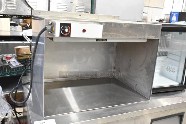Hatco GRAH-24D metal food warmer, 120V, 1 Phase, used condition. Control dial and power indicator visible.