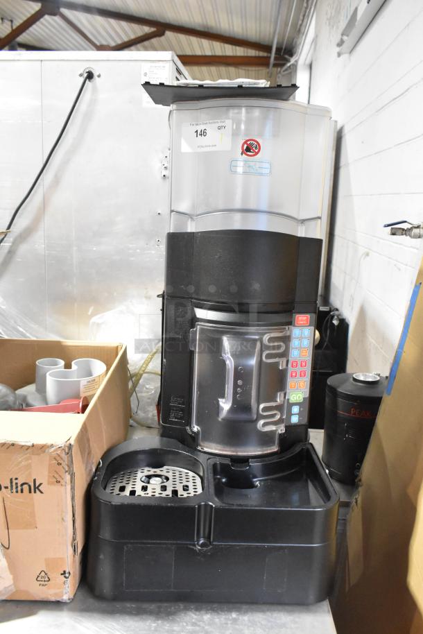 Taylor X83684-12 stainless steel commercial drink blending machine; countertop model, 115V, 1 phase, visible control panel.