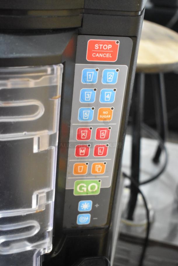 Taylor X83684-12 stainless steel commercial drink blender, 115V, 1 phase, with control panel buttons for operation.