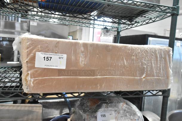 Box of 12 brand new Armstrong 868B Nonperf Room Ceiling Tiles, sealed in original packaging. Label visible: Lot 157.