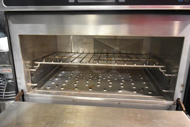 Turbochef I5-DL stainless steel rapid cook oven, commercial countertop model, 208/240 volts, visible interior rack.