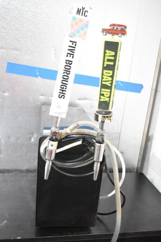 Brood V2PX Metal Nitro Cold Brew Tap Dispenser with 2 handles, 220V, 1 phase, commercial grade, excellent condition.