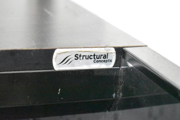 Structural Concepts metal horizontal grab n go merchandiser, 115 volts, with visible brand label, used condition.